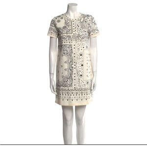 Tory Burch Cream Sheath Mini Dress excellent condition only wore once.